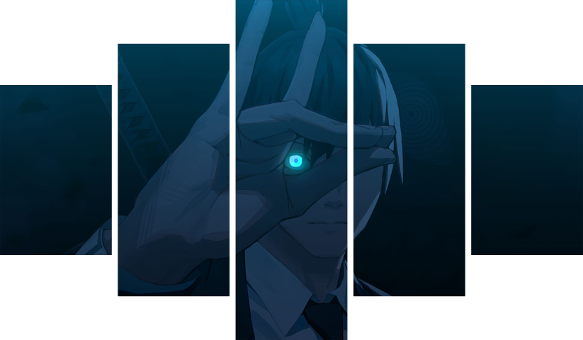 لوحة Chainsaw Man – خمسة قطع – برشة أحجام | ديكور دارك