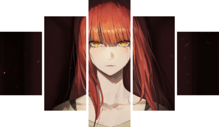 لوحة Chainsaw Man – خمسة قطع – برشة أحجام | ديكور دارك