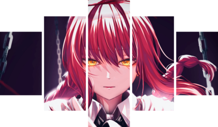 لوحة Chainsaw Man – خمسة قطع – برشة أحجام | ديكور دارك