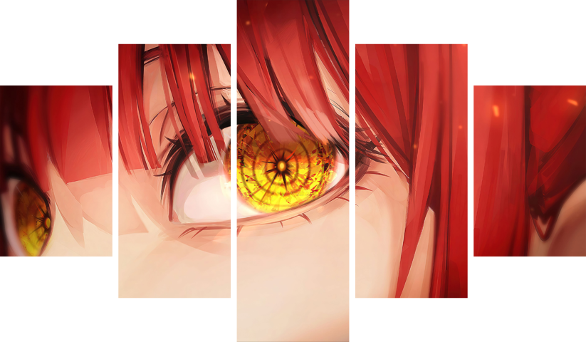 لوحة Chainsaw Man – خمسة قطع – برشة أحجام | ديكور دارك