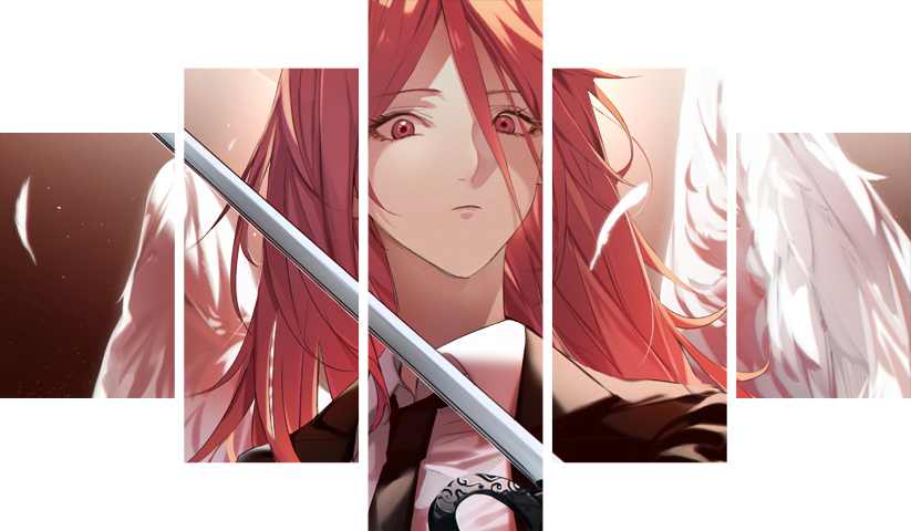 Chainsaw Man – 5 Panels – Multiple Sizes | Home Decor