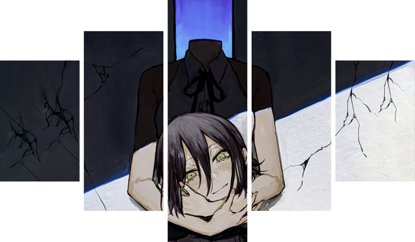 Chainsaw Man – 5 Panels – Multiple Sizes | Home Decor