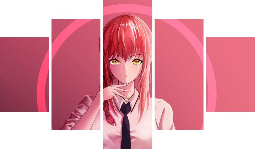 Chainsaw Man – 5 Panels – Multiple Sizes | Home Decor