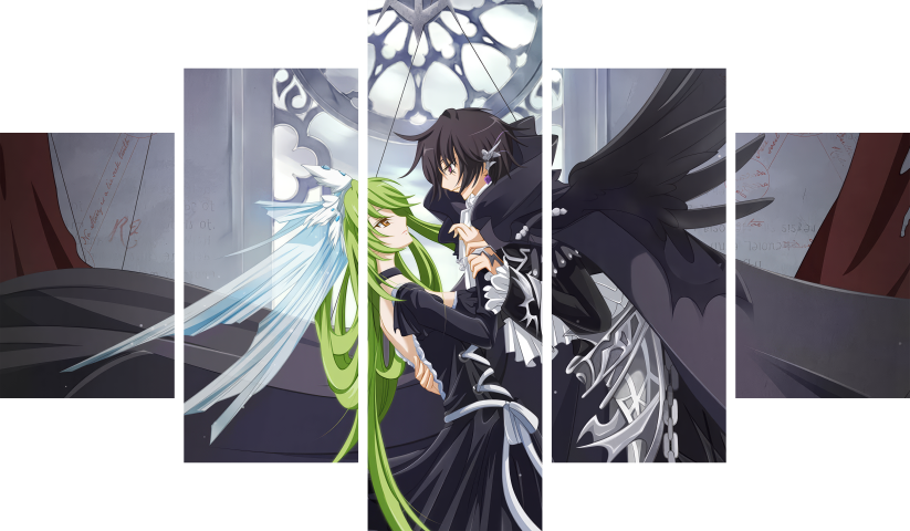CodeGeass – 5 Panels – Multiple Sizes | Home Decor