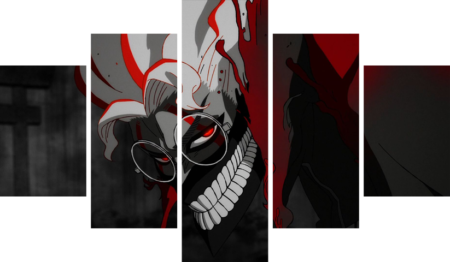 لوحة Dan Da Dan – خمسة قطع – برشة أحجام | ديكور دارك