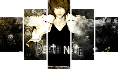 Death Note – 5 Panels – Multiple Sizes | Home Decor