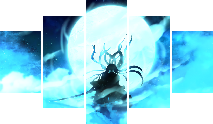 Demon Slayer – 5 Panels – Multiple Sizes | Home Decor