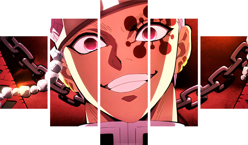 Demon Slayer – 5 Panels – Multiple Sizes | Home Decor