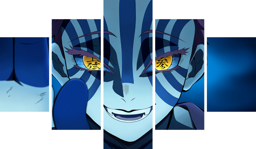 Demon Slayer – 5 Panels – Multiple Sizes | Home Decor