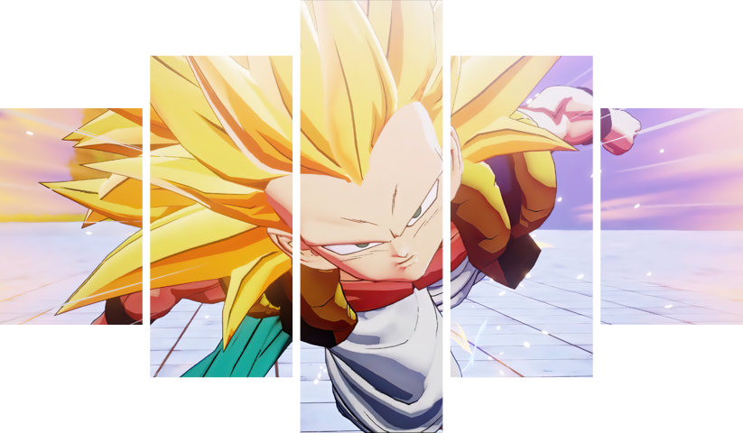 لوحة Dragon Ball – خمسة قطع – برشة أحجام | ديكور دارك