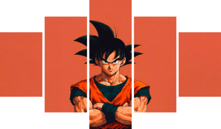 Dragon Ball – 5 Panneaux – Plusieurs Tailles | Décoration Maison