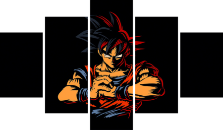 Dragon Ball – 5 Panneaux – Plusieurs Tailles | Décoration Maison