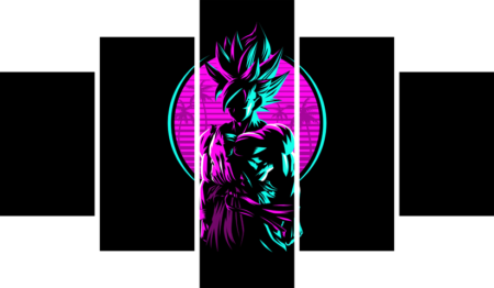 Dragon Ball – 5 Panneaux – Plusieurs Tailles | Décoration Maison