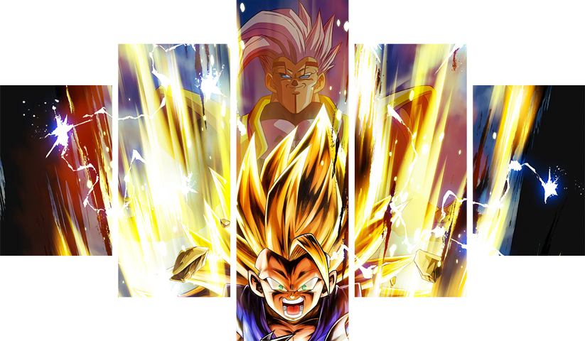 لوحة Dragon Ball – خمسة قطع – برشة أحجام | ديكور دارك