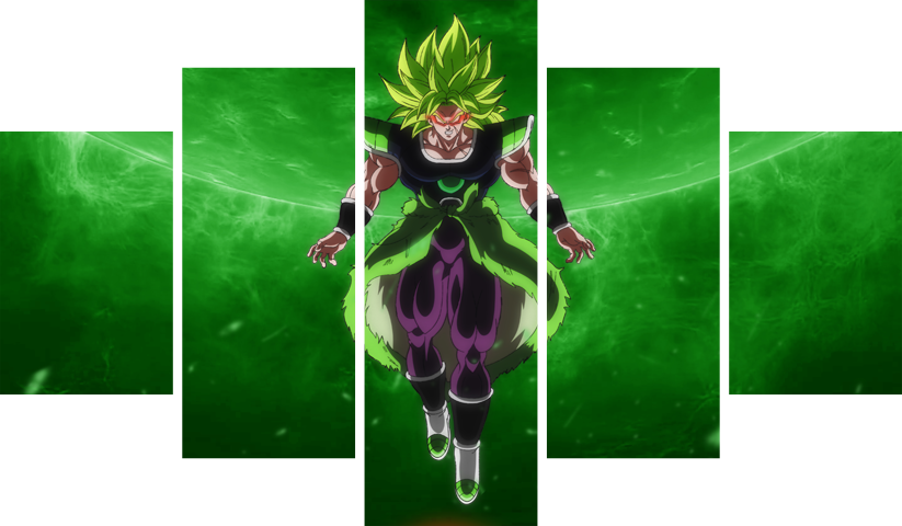 لوحة Dragon Ball – خمسة قطع – برشة أحجام | ديكور دارك