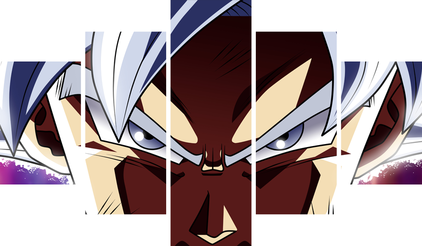 لوحة Dragon Ball – خمسة قطع – برشة أحجام | ديكور دارك