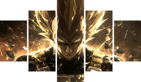 Dragon Ball – 5 Panels – Multiple Sizes | Home Decor