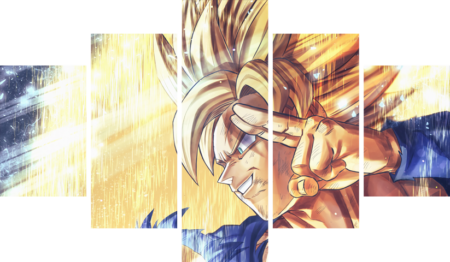 Dragon Ball – 5 Panneaux – Plusieurs Tailles | Décoration Maison