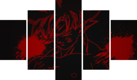 Dragon Ball – 5 Panneaux – Plusieurs Tailles | Décoration Maison