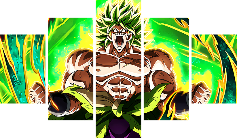 لوحة Dragon Ball – خمسة قطع – برشة أحجام | ديكور دارك