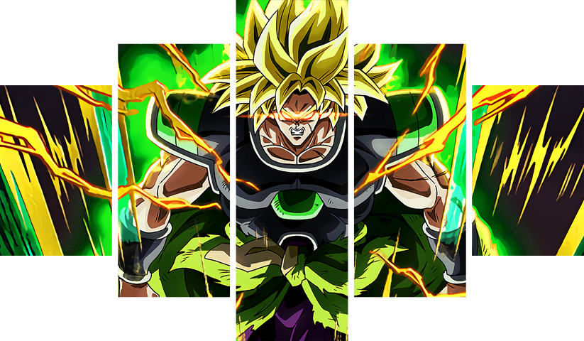 لوحة Dragon Ball – خمسة قطع – برشة أحجام | ديكور دارك