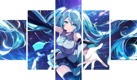 لوحة Eminence in Shadow – خمسة قطع – برشة أحجام | ديكور دارك