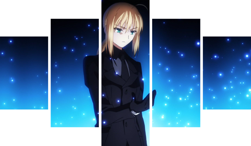 لوحة Fate Zero – خمسة قطع – برشة أحجام | ديكور دارك