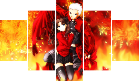 لوحة Fate stay night – خمسة قطع – برشة أحجام | ديكور دارك