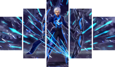 Fate stay night – 5 Panels – Multiple Sizes | Home Decor