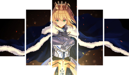 لوحة Fate stay night – خمسة قطع – برشة أحجام | ديكور دارك