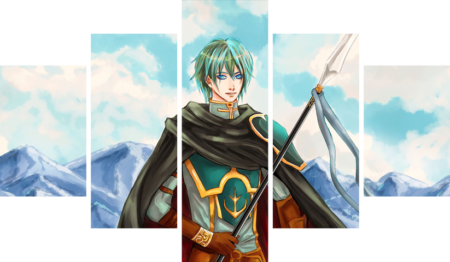 لوحة Fire Emblem – خمسة قطع – برشة أحجام | ديكور دارك
