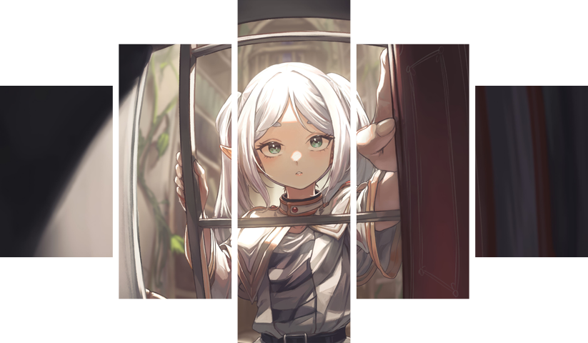 Frieren – 5 Panels – Multiple Sizes | Home Decor