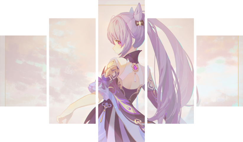 Genshin Impact – 5 Panels – Multiple Sizes | Home Decor