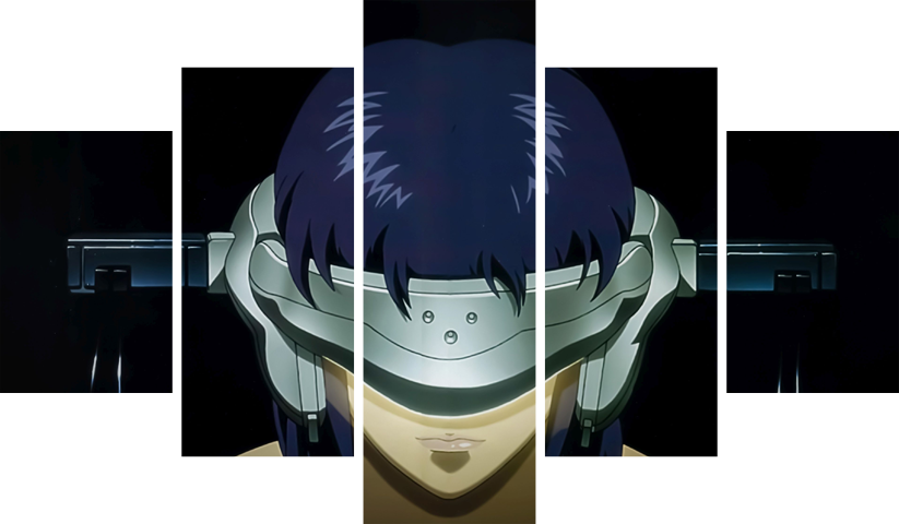 Ghost in the Shell – 5 Panels – Multiple Sizes | Home Decor