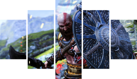 God of War – 5 Panels – Multiple Sizes | Home Decor