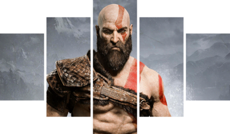 God of War – 5 Panels – Multiple Sizes | Home Decor
