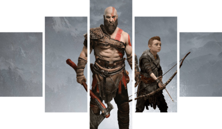 God of War – 5 Panels – Multiple Sizes | Home Decor