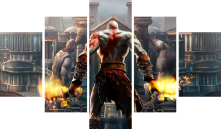 God of War – 5 Panels – Multiple Sizes | Home Decor