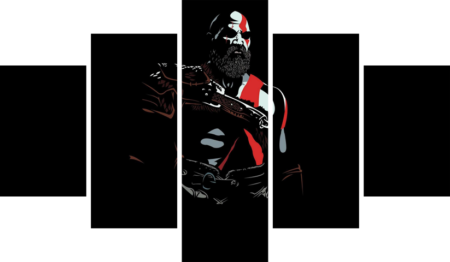 God of War – 5 Panels – Multiple Sizes | Home Decor