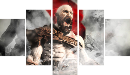 God of War – 5 Panels – Multiple Sizes | Home Decor