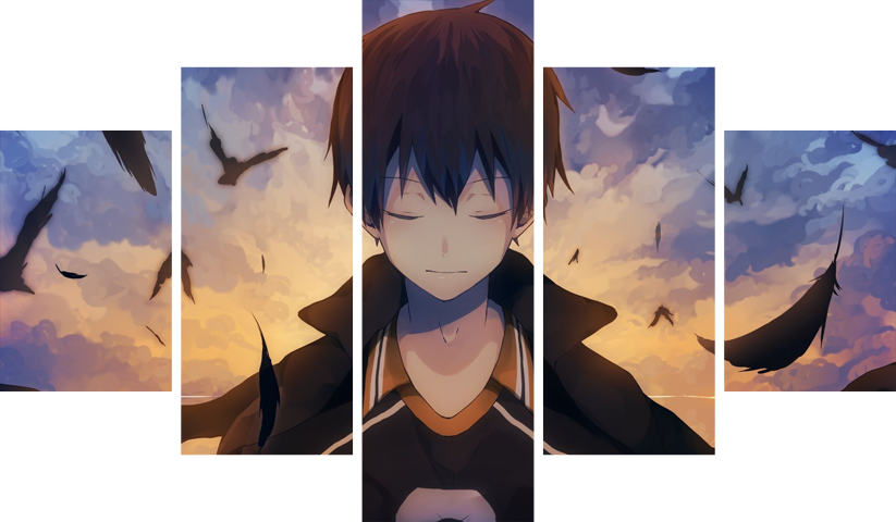 لوحة Haikyuu! – خمسة قطع – برشة أحجام | ديكور دارك