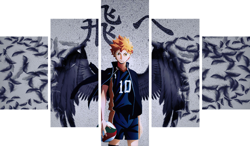 Haikyuu! – 5 Panels – Multiple Sizes | Home Decor