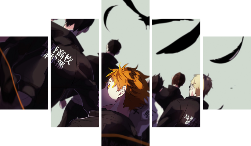 Haikyuu! – 5 Panels – Multiple Sizes | Home Decor