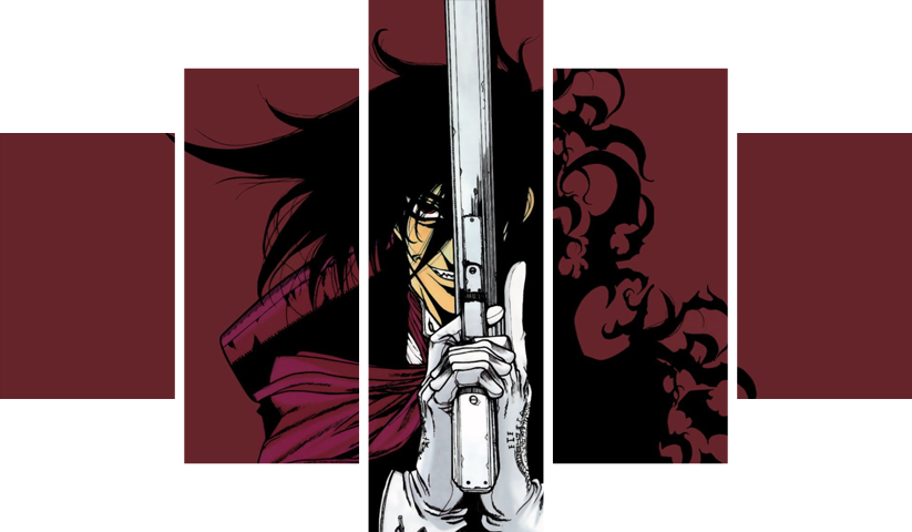 لوحة Hellsing Ultimate – خمسة قطع – برشة أحجام | ديكور دارك