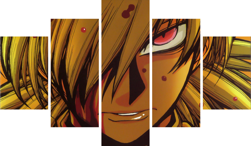 لوحة Hellsing Ultimate – خمسة قطع – برشة أحجام | ديكور دارك