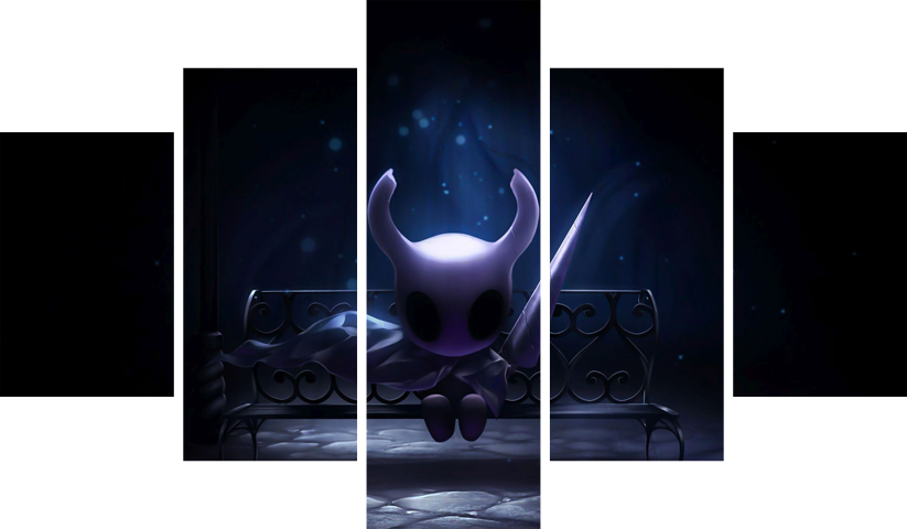 لوحة Hollow Knight – خمسة قطع – برشة أحجام | ديكور دارك