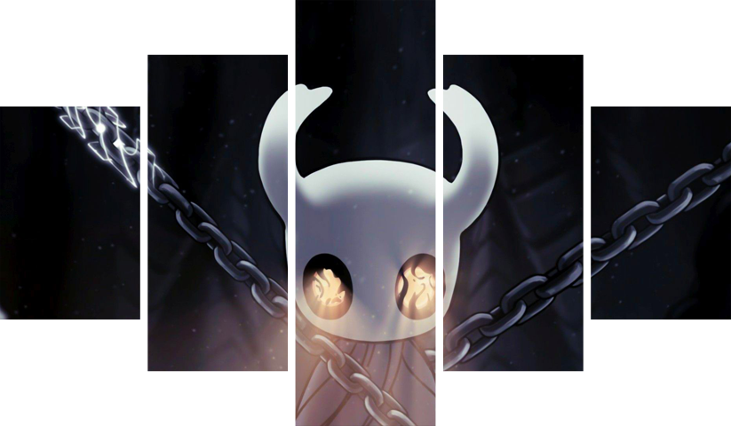 لوحة Hollow Knight – خمسة قطع – برشة أحجام | ديكور دارك