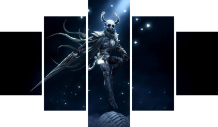لوحة Hollow Knight – خمسة قطع – برشة أحجام | ديكور دارك