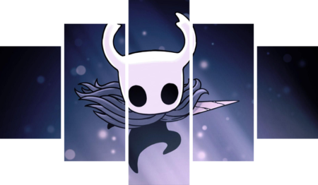 لوحة Hollow Knight – خمسة قطع – برشة أحجام | ديكور دارك