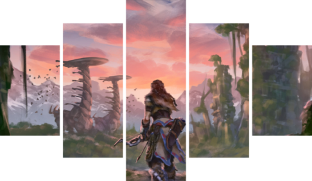 Horizon Zero Dawn – 5 Panels – Multiple Sizes | Home Decor